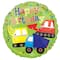 17" Happy Birthday Construction Trucks Foil Balloon